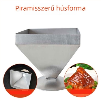 Rozsdamentes acél pagoda hús forma — DIY konyhai eszköz négyszögletes dizájnnal, testreszabás és logónyomtatás (Anyag: Rozsdamentes acél; Kategória: DIY forma; Testreszabás: Igen; Logó nyomtatás: Igen)