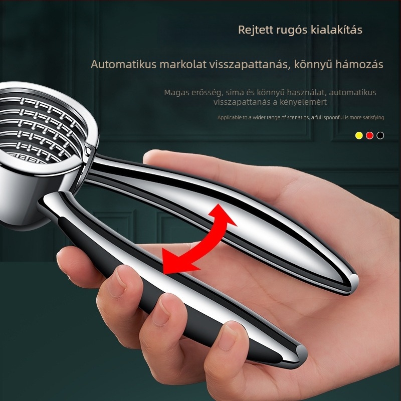 Dió- és mogyoróhéj-nyitó eszköz – munkaerő-megtakarító, cinkötvözet, testreszabható feldolgozás, nyomtatott logó, modern minimalista dizájn