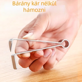 Rozsdamentes acél Water Chestnut hámozó eszköz, Five Strokes, modern minimalist dizájn, testreszabás elérhető