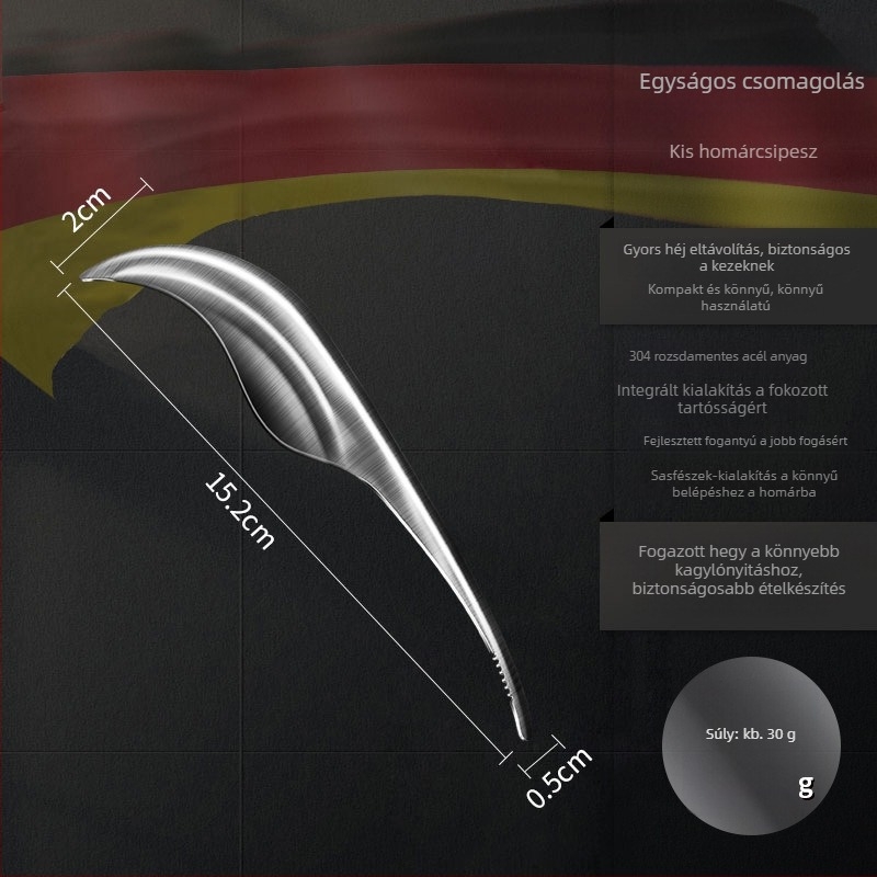 AKL garnéla hámozó, 304 rozsdamentes acél, többfunkciós, feldolgozás testreszabható, logó nyomtatva