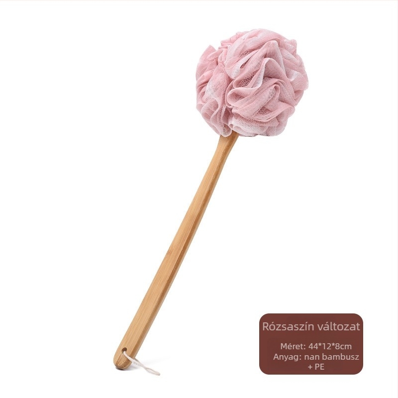 Fürdőgolyó hátmosó hosszú nyéllel (PE, univerzális, 60 db)