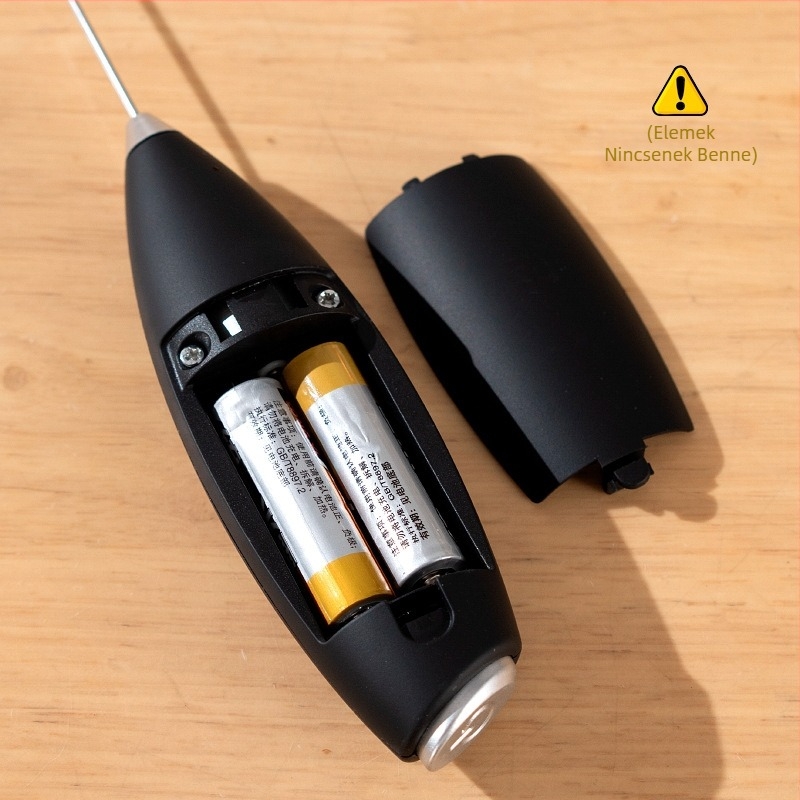 Elektromos tejhabosító kézi, állvánnyal, 304+ABS, logó nyomtatás, testreszabás elérhető (bemutatva 2024)