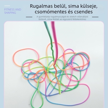 Shenli gyerekeknek készült elasztikus ugrókötél, poliészter, ideális edzéshez és sporthoz