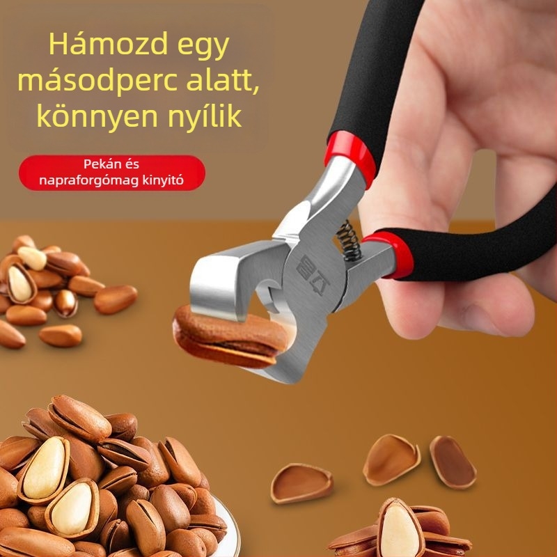 Fenyőmagok hántolására szolgáló diótörő — Lichang, magas széntartalmú acél, szorító mechanizmus