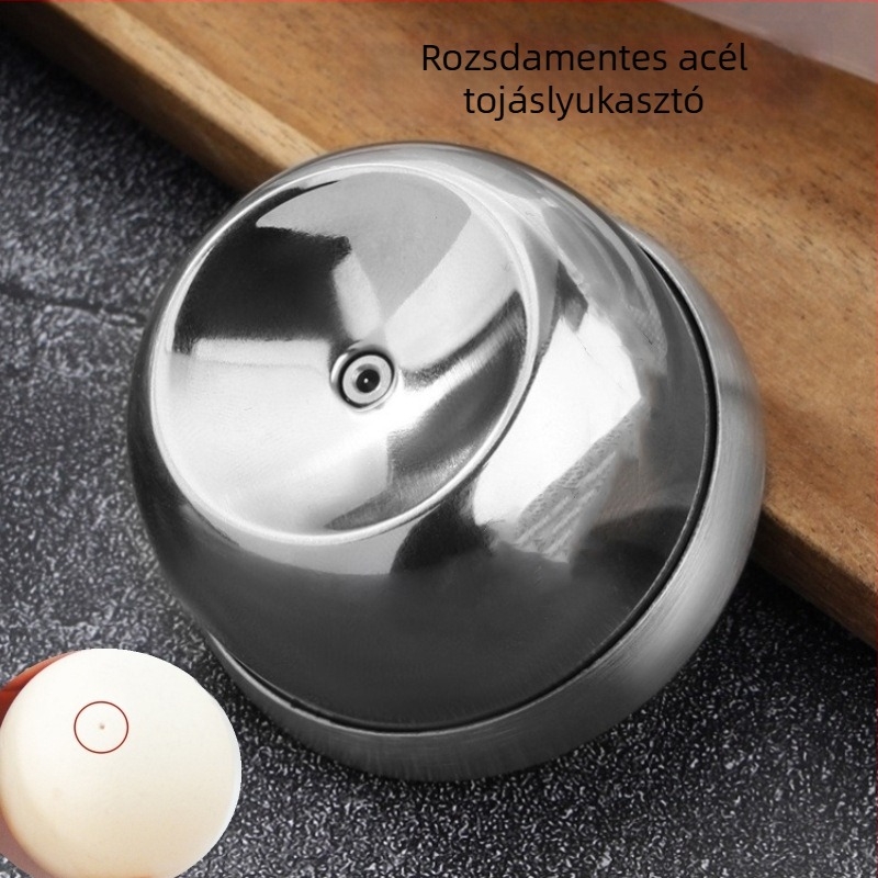 Tojáslyukasztó (304 rozsdamentes acél, kézi működtetés, Kangyi márka, modern minimalist dizájn)