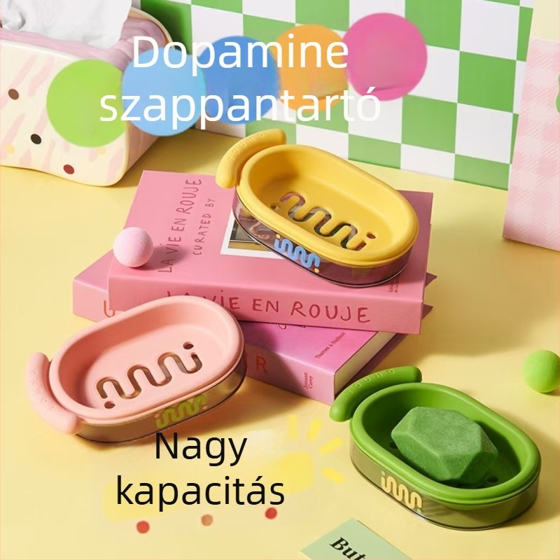 PP anyagú szappan tál fedéllel, 60 darabos készlet, fürdőszobába