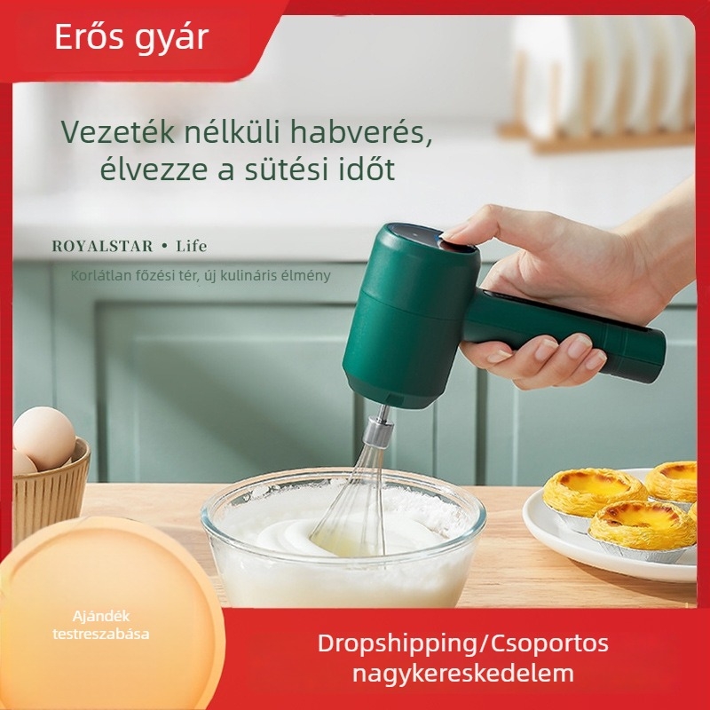 KD301B Kézi elektromos tojáshabosító – kompakt 3 sebességű mixer sütéshez és tejszínhab készítéséhez