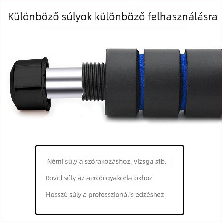 Fém ugrókötél súlytömb - Edzéshez, acélhuzalos, 0,1 kg