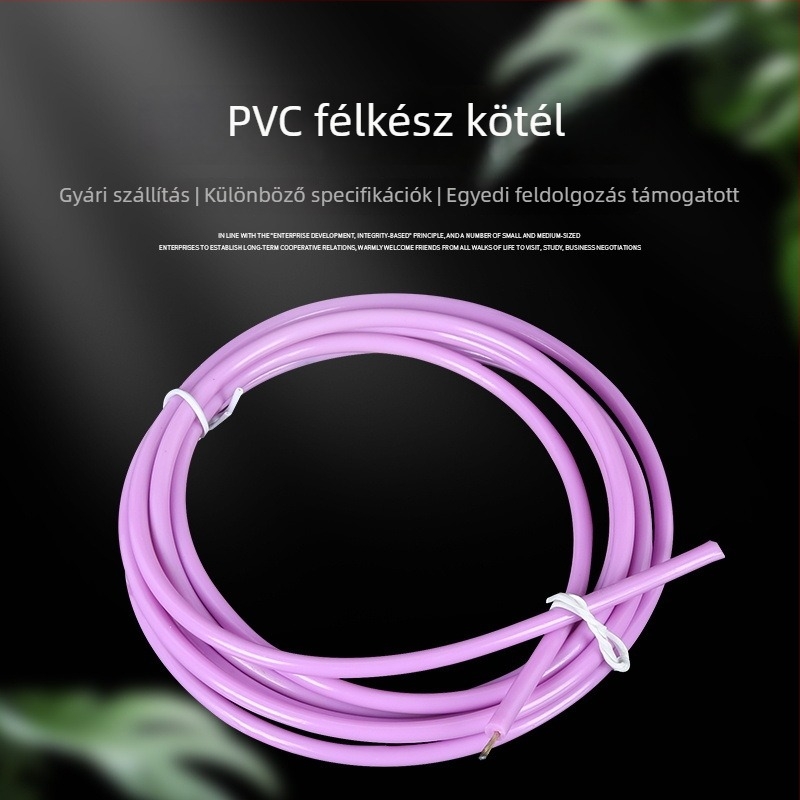 PVC ugrókötél – 2.9 mm, acélhuzallal bevont, kopásálló és fagyálló