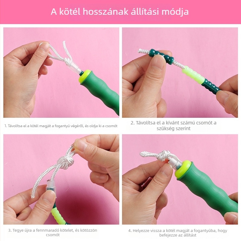 Gyerekeknek szóló ugrókötél — professzionális, csomózásmentes, edzéshez, specifikáció 2.7