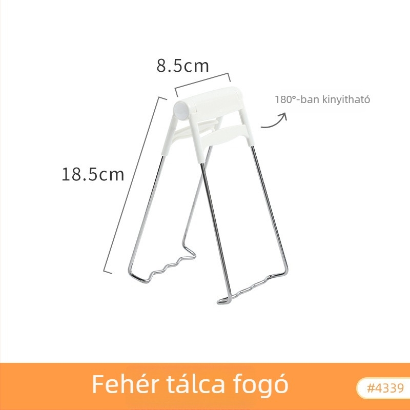 KOMEKI Többfunkciós égésvédő klipsz forró edényekhez; anyagok: műanyag, rozsdamentes acél, vas