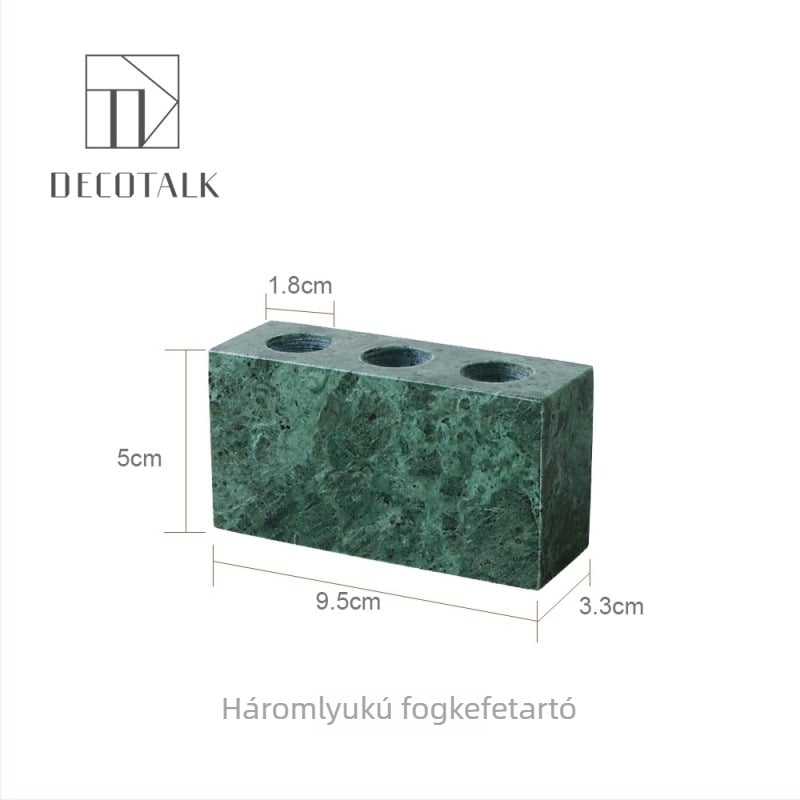 Márvány fogkefetartó, fúrás nélküli rögzítés, nordic stílus, DecoTalk