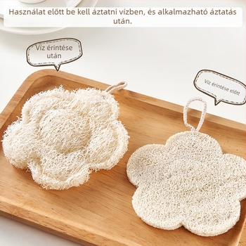 Gyerekeknek szánt fürdőecset természetes luffával – rajzfilm-stílusú dizájn, testreszabható feldolgozás, magáncímke elérhető