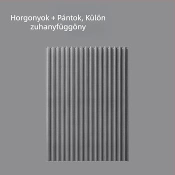 Összecsukható zuhanyfüggöny poliészterből, európai stílus, egyszínű, vízálló és penészálló