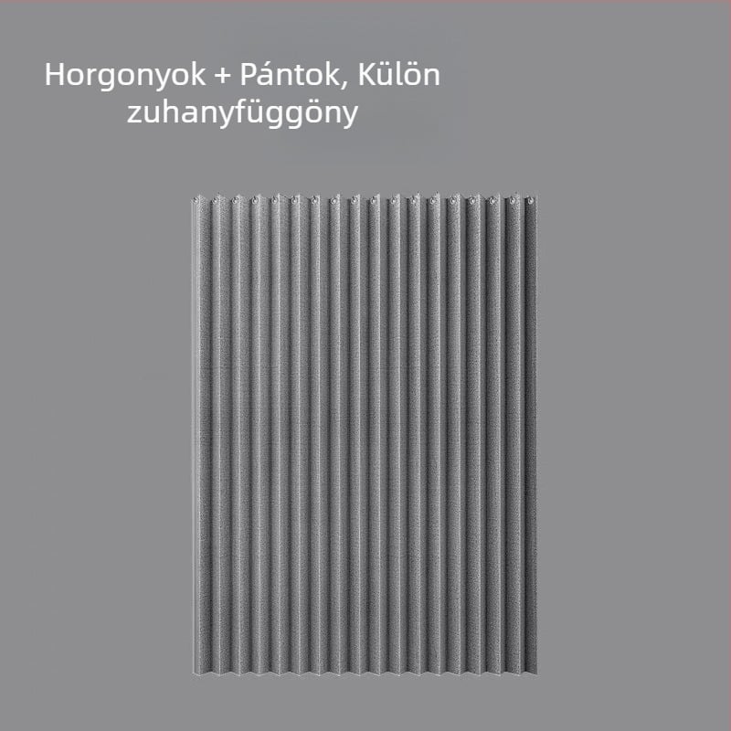 Összecsukható zuhanyfüggöny poliészterből, európai stílus, egyszínű, vízálló és penészálló