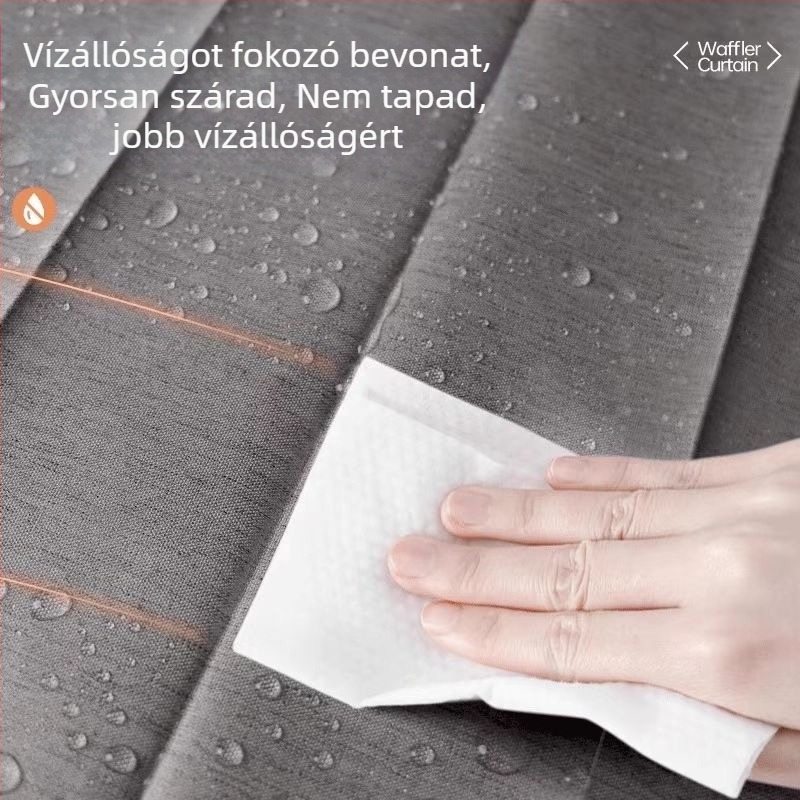Összecsukható zuhanyfüggöny poliészterből, európai stílus, egyszínű, vízálló és penészálló