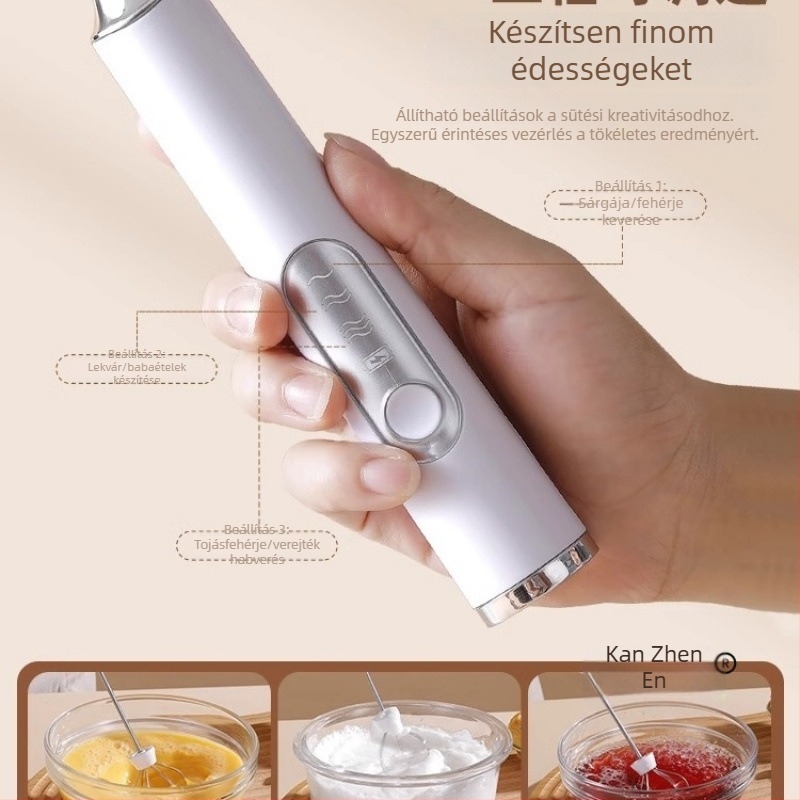 Elektromos kézi tojáshabosító, otthoni használatra – krém mixer és habverő sütéshez és kávéhoz