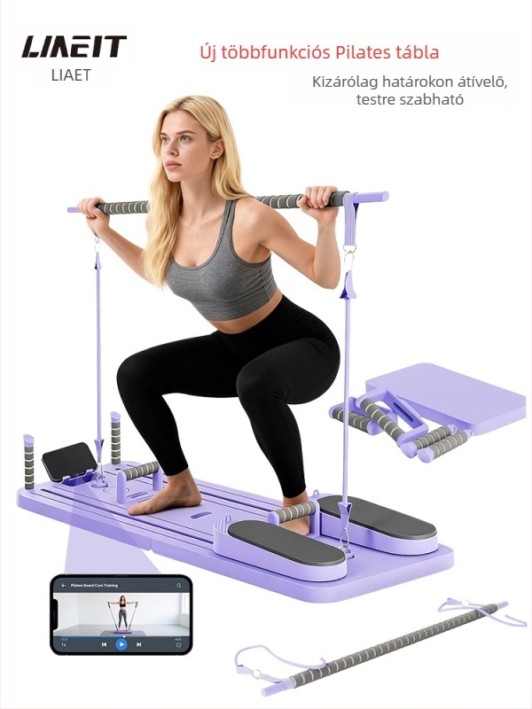 Hasizomkerék, összecsukható, csendes Pilates multifunkcionális eszköz, 4-in-1/6-in-1, otthoni és irodai használatra, súly 6 kg