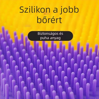 Zuhanyháti dörzsölő ecset, falra szerelhető, PVC masszírozó kefe otthoni használatra