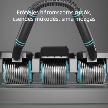 Hasizom-kerek automatikus visszafutással, négykerekes kivitel, nem összecsukható, modell AW106, 1,9 kg