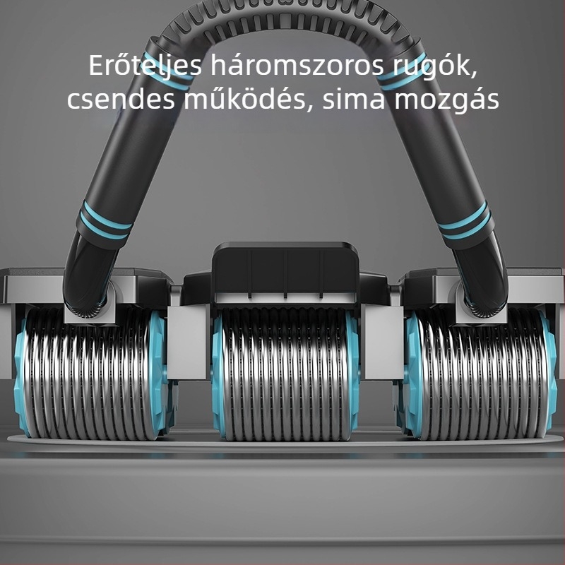 Hasizom-kerek automatikus visszafutással, négykerekes kivitel, nem összecsukható, modell AW106, 1,9 kg
