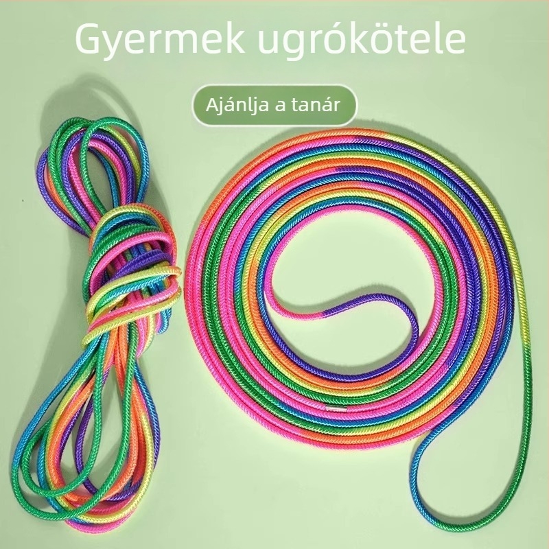 Gyerekeknek szánt ugrókötél – gumis anyagból, rugalmas és tartós, általános iskolásoknak