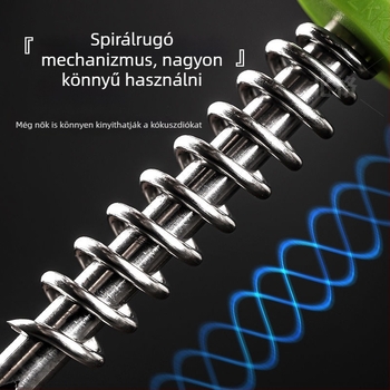 Kókusznyíló eszköz — gyümölcs szeparáló, rozsdamentes acél, modern minimalista stílus, 2014 téli bevezetés