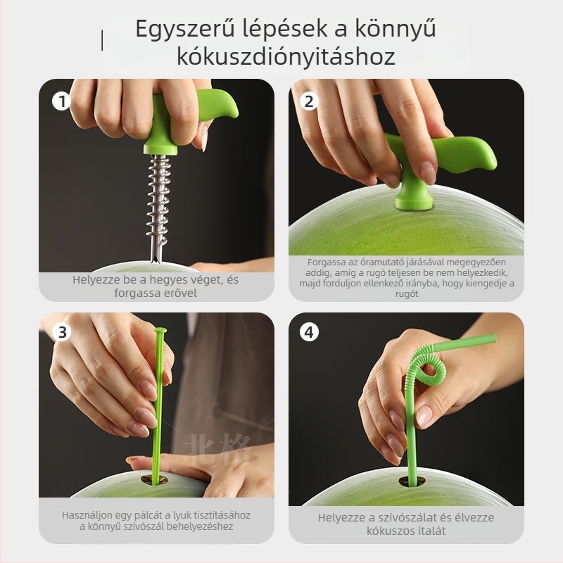 Kókusznyíló eszköz — gyümölcs szeparáló, rozsdamentes acél, modern minimalista stílus, 2014 téli bevezetés