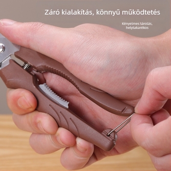 Gesztenyecsipesz héjleválasztóval, rozsdamentes acél, egyszerű stílus, Shengrui márka
