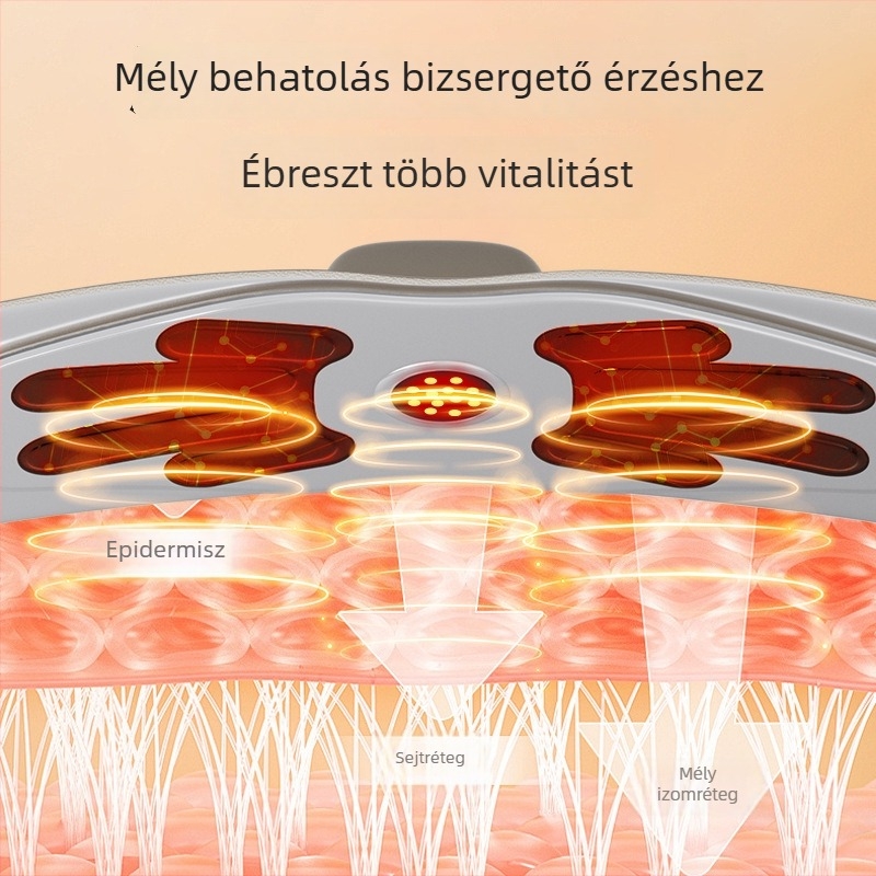 EMS-stílusú teljes testformáló készülék derékszíjjal és pulzáló has-edzővel