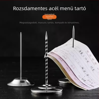Rozsdamentes acél menü beszúró villa dokumentumokhoz – konyhai eszköz, logó nyomtatás, testreszabható és magáncímke elérhető