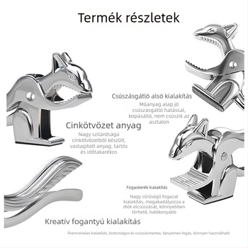 Mogyorócsipesz mókus alakban, háztartási használatra, többfunkciós dióhéj-nyitó
