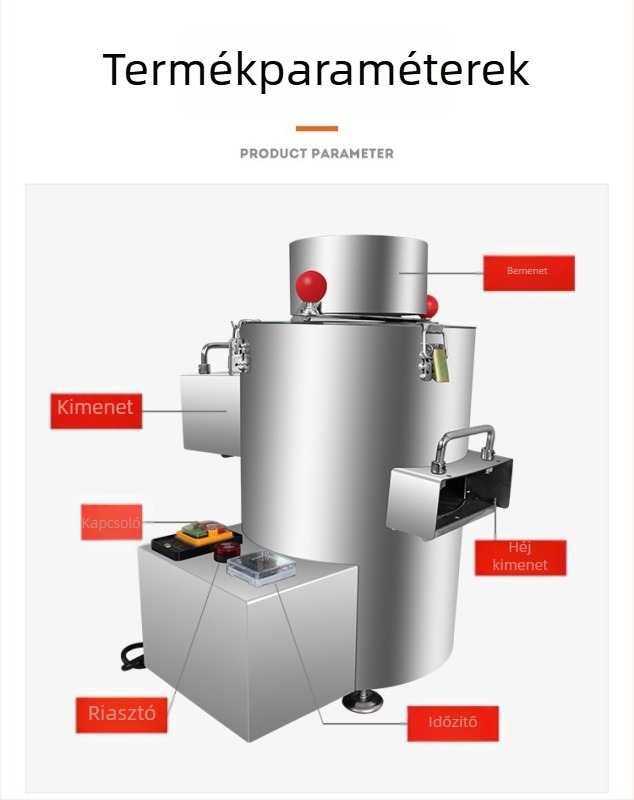 Gesztenye hántoló gép kapcsoló vízálló gombbal, 3C tanúsított, feszültség alatt 220V