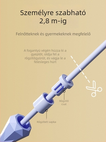 Állítható PVC ugrókötél felnőtteknek és gyerekeknek — professzionális edzőeszköz