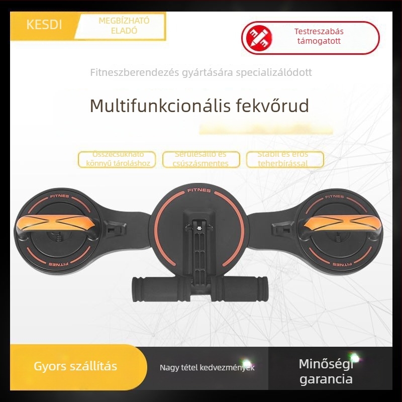 Levehető, többfunkciós push-up tábla otthoni edzéshez — hasizom, mellkas és kar edzés, összecsukható, modell TH-SU001, súly 1,92 kg