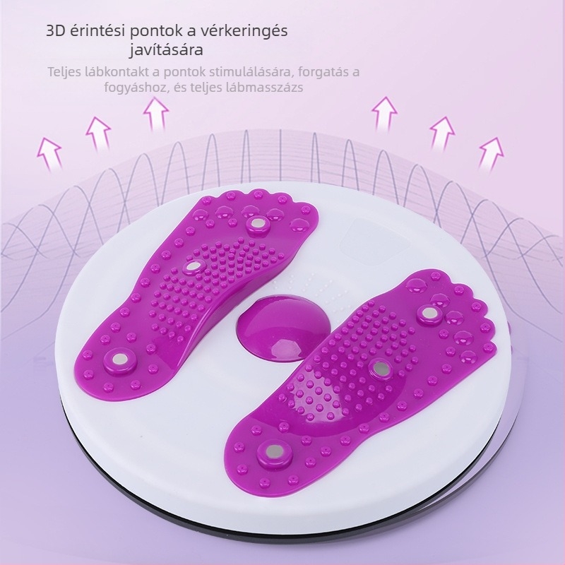 Mágneses derékforgó korong – ABS műanyag, otthoni fitnesz eszköz hasi fogyáshoz, mágneses forgó mechanizmus