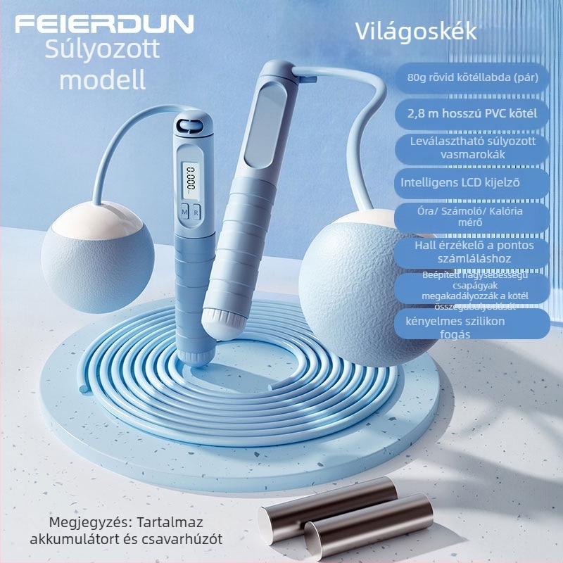 Feltun ugrókötél - intelligens vezeték nélküli számlálás, PVC csík, teherbíró kötél edzéshez