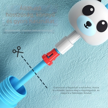 Gyermek ugrókötél – PVC, rajzfilmszerű dizájn, kezdőknek (Márka: Wile Kin; Anyag: PVC; Specifikációk: 2.8; Gyermekeknek)