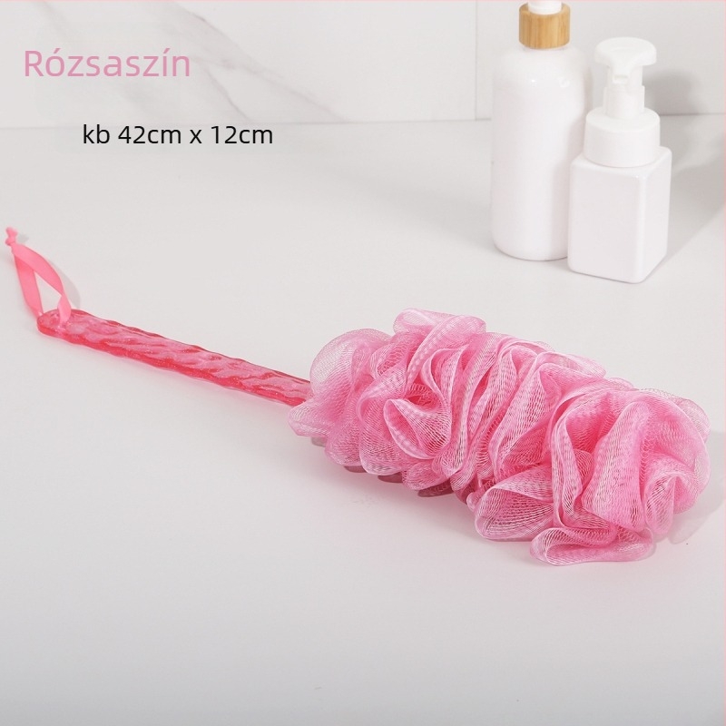 Fürdőszobai kefé – PE anyag, univerzális használat, kompatibilis Bath Ball, Bath Scrub és Bath Flower; egyedi feldolgozás elérhető.