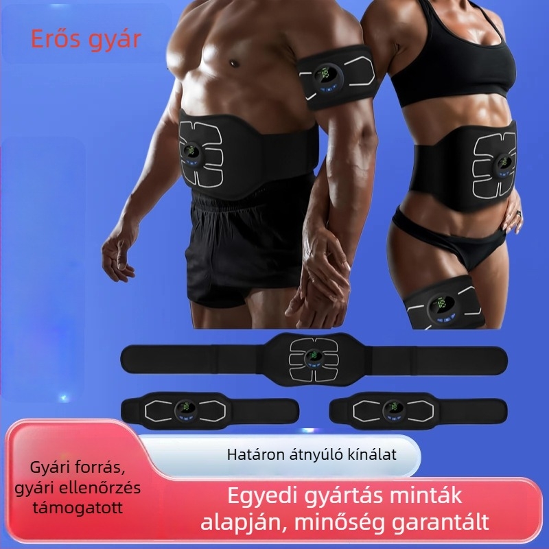 Derék- és hasizom stimulátor, hasizom-edzésre szolgáló fitnesz eszköz, masszázs impulzusöv