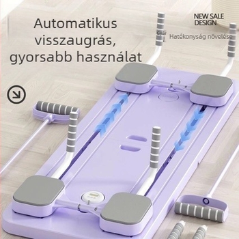 Többcélú hasizom-edző deszka összecsukható jóga deszkával és haskerékkel a hasizmok tonizálására
