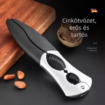 Többcélú dióhéjnyitó és maghéjleválasztó fogó, cinkötvözet, otthoni használatra