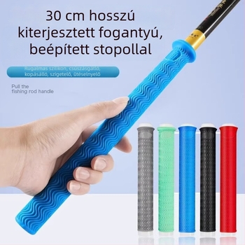 Horgászbot fogóvédő markolat – gumi, meghosszabbított és vastagított, csúszásmentes, izzadságot szívó szalag