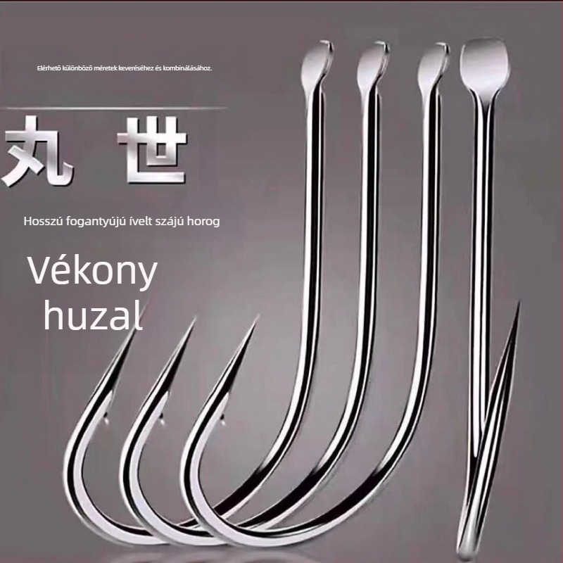 Tüskés horgok, csomagolt, édesvízi horgászathoz, 500 db
