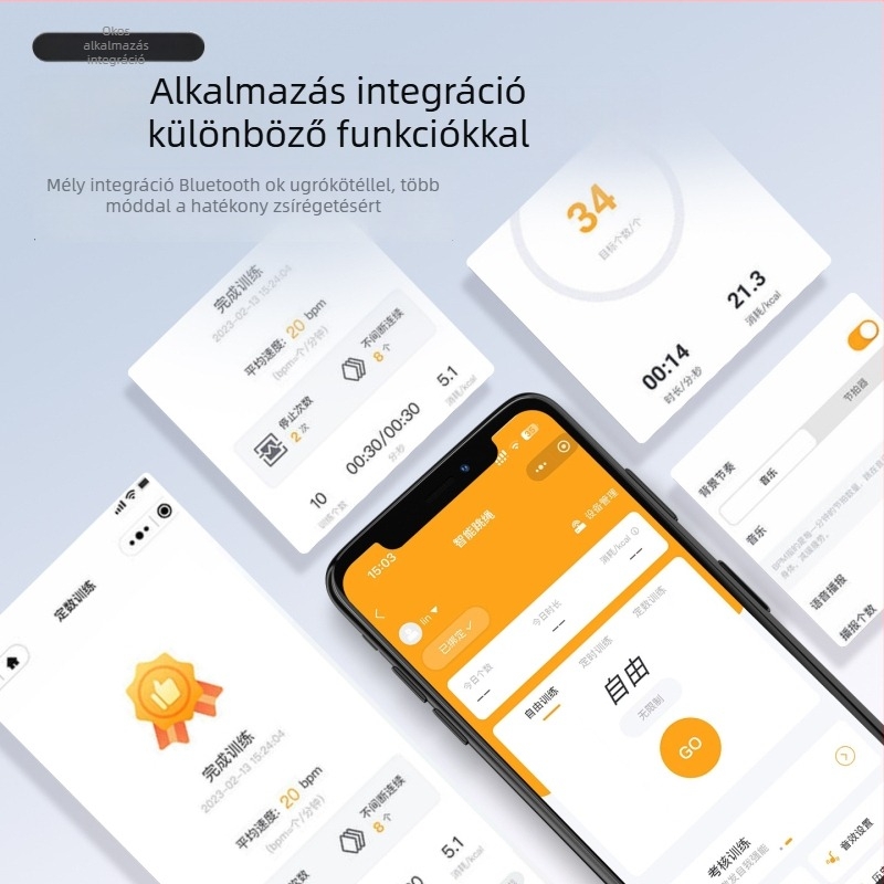 Okos Bluetooth ugrókötél gyerekeknek (általános iskola) – ABS anyag, számláló funkció, Bluetooth modell