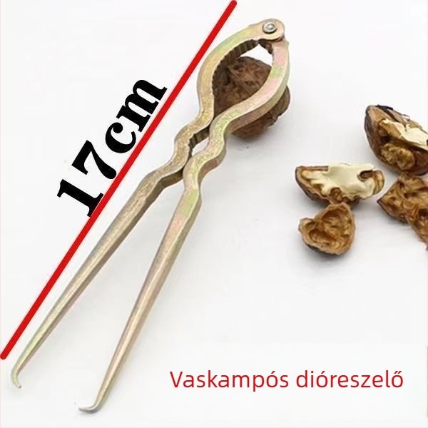 Kézzel készített diótörő, vastagított diókapocs, otthoni többfunkciós héjleválasztó eszköz, gyümölcsnyitó és diótörő