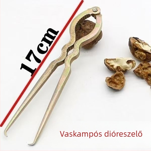 Kézzel készített diótörő, vastagított diókapocs, otthoni többfunkciós héjleválasztó eszköz, gyümölcsnyitó és diótörő