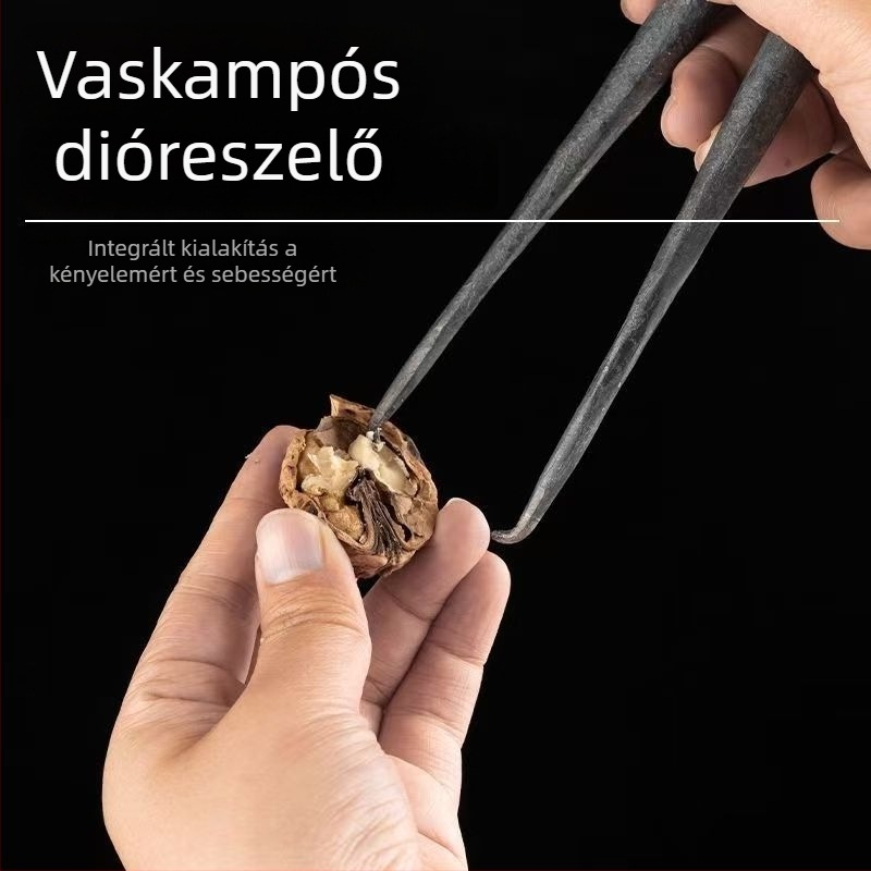 Kézzel készített diótörő, vastagított diókapocs, otthoni többfunkciós héjleválasztó eszköz, gyümölcsnyitó és diótörő