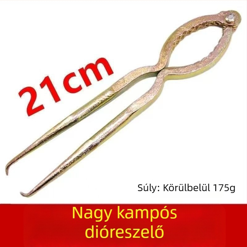 Kézzel készített diótörő, vastagított diókapocs, otthoni többfunkciós héjleválasztó eszköz, gyümölcsnyitó és diótörő