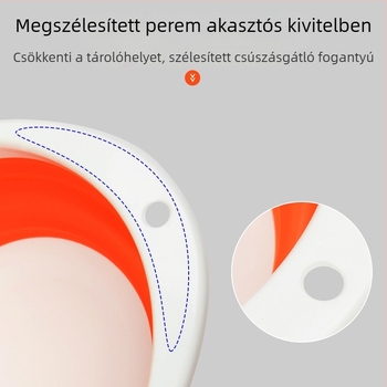 Hordozható, vastagított összecsukható csaliedénykészlet: nagy keverőedény, középső teleszkópos edény, kis nyitott csaliedény, szóróedény